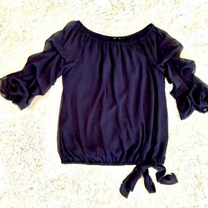 Elegant Navy Women's Top